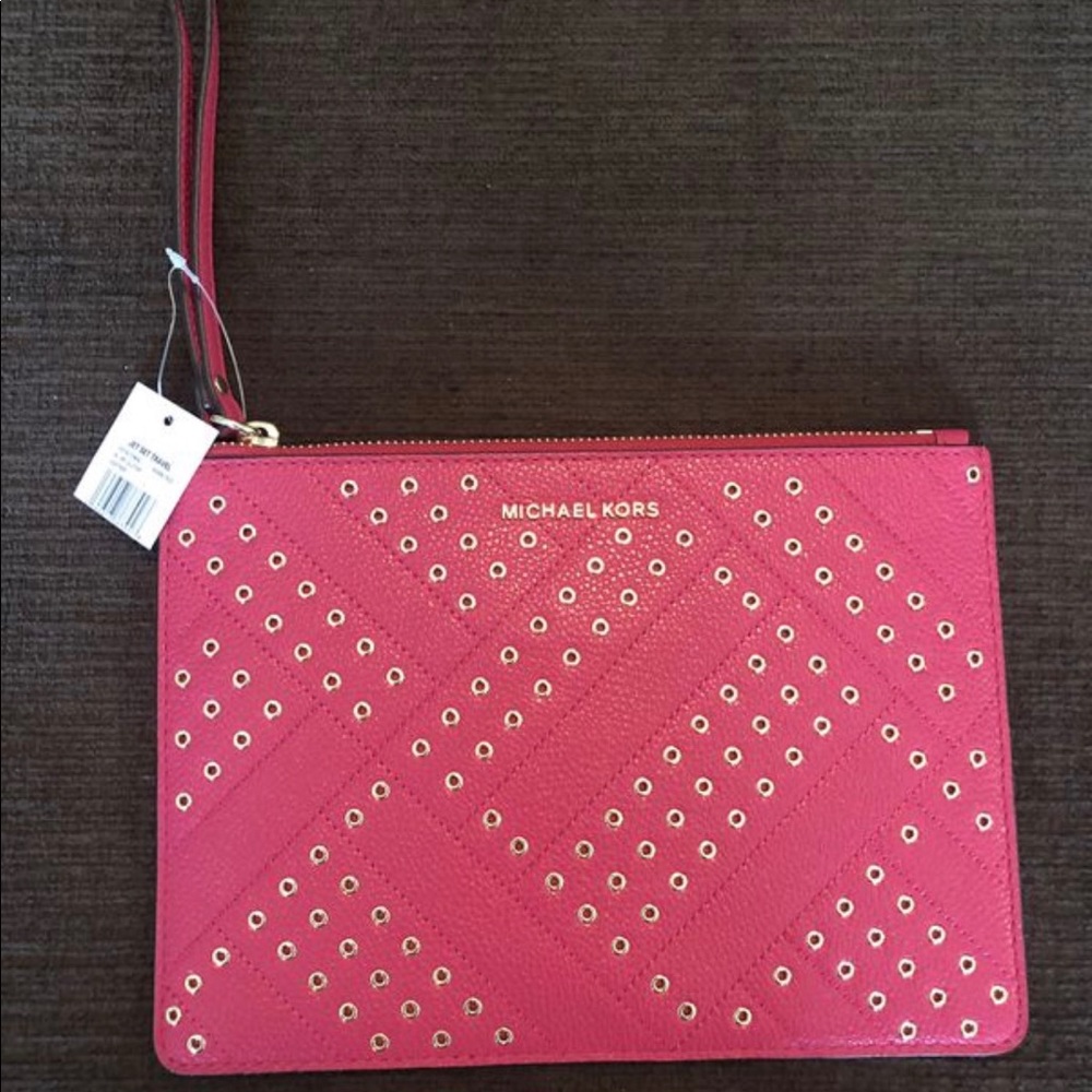 Fuchsia Michael Kors Clutch